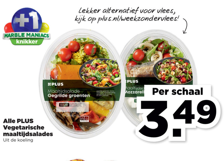 Plus Huismerk   maaltijdsalade folder aanbieding bij  Plus - details