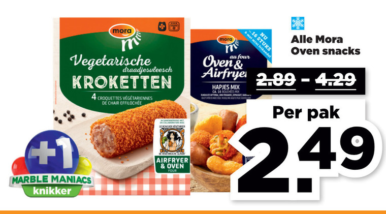 Mora   kroket, bitterballen folder aanbieding bij  Plus - details