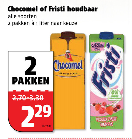 Chocomel   chocolademelk, drinkyoghurt folder aanbieding bij  Poiesz - details