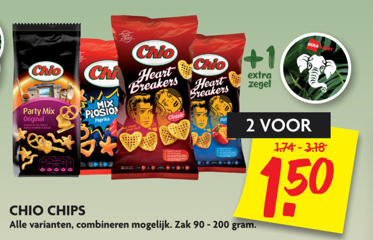 Chio   chips, zoutje folder aanbieding bij  Dekamarkt - details