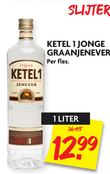 Ketel 1   jenever folder aanbieding bij  Dekamarkt - details