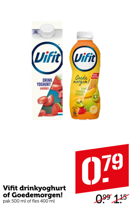 Vifit   drinkyoghurt folder aanbieding bij  Coop - details