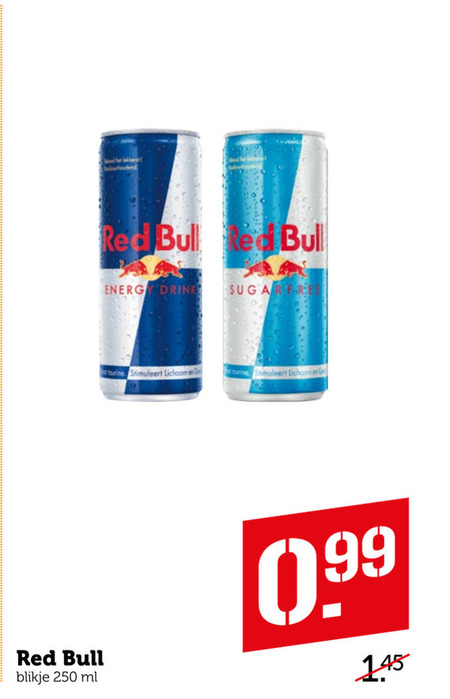 Red Bull   energiedrank folder aanbieding bij  Coop - details