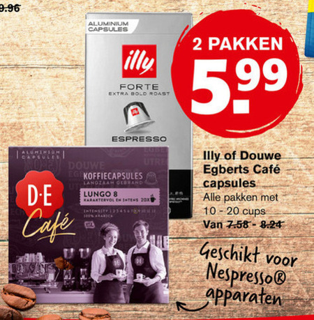 Illy   koffiecups folder aanbieding bij  Hoogvliet - details