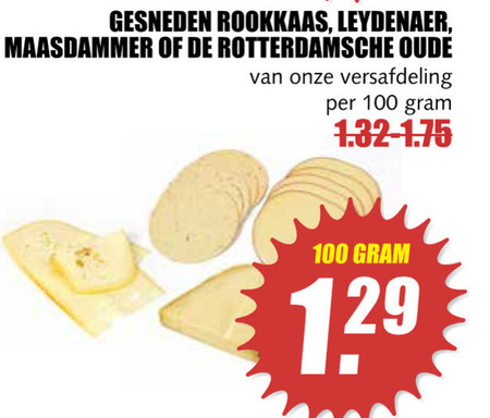 Rotterdamsche Oude   rookkaas, kaasplakken folder aanbieding bij  MCD Supermarkt Basis - details