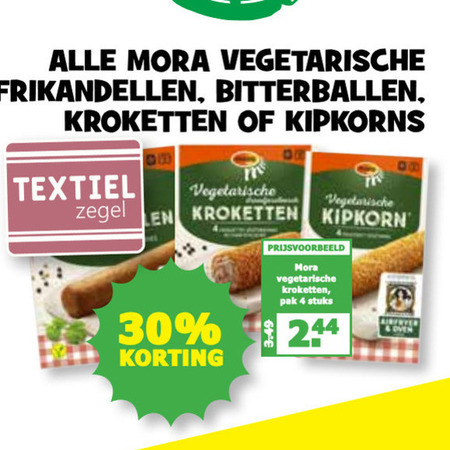 Mora   vegetarisch, bitterballen folder aanbieding bij  Boons Markt - details