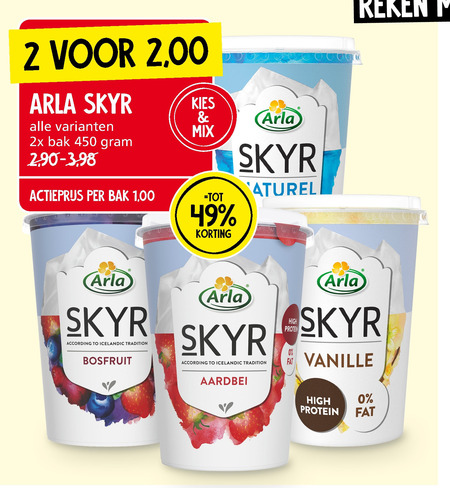 Arla   vruchtenyoghurt, yoghurt folder aanbieding bij  Jan Linders - details