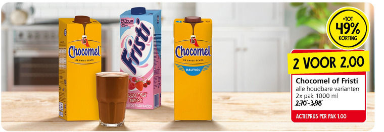 Chocomel   chocolademelk, drinkyoghurt folder aanbieding bij  Jan Linders - details