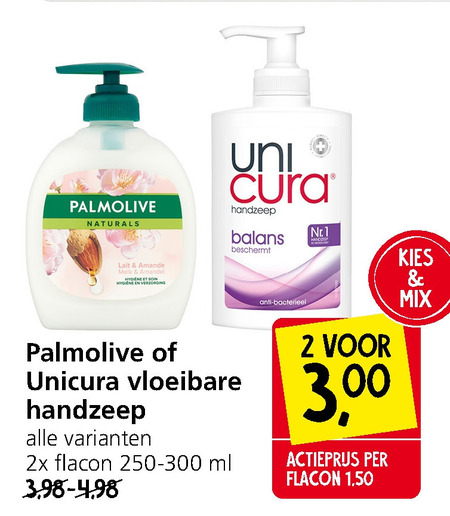 Palmolive   handzeep folder aanbieding bij  Jan Linders - details