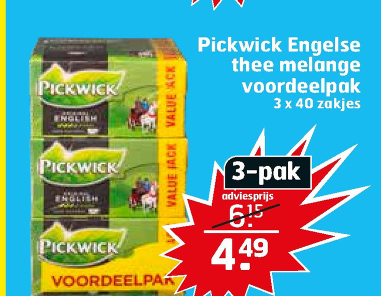 Pickwick   thee folder aanbieding bij  Trekpleister - details