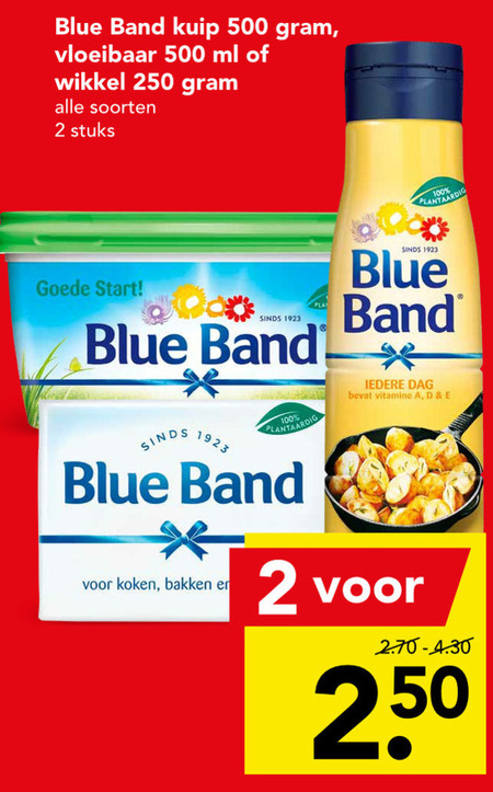 Blue Band   margarine, olie en vetten folder aanbieding bij  Deen - details