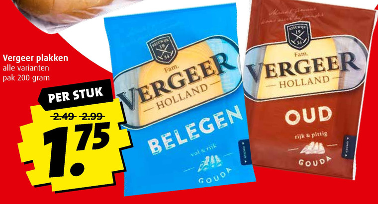 Vergeer   kaasplakken folder aanbieding bij  Boni - details