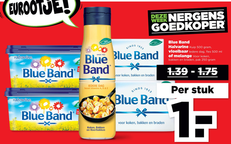 Blue Band   olie en vetten, margarine folder aanbieding bij  Plus - details