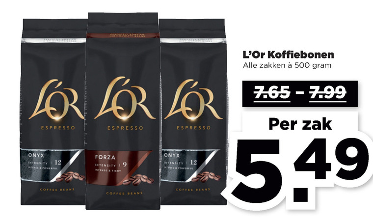 Douwe Egberts L Or   koffiebonen folder aanbieding bij  Plus - details