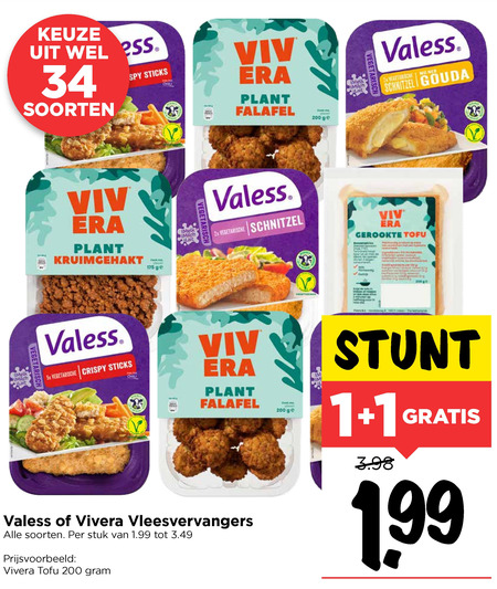 Valess   vegetarisch folder aanbieding bij  Vomar - details