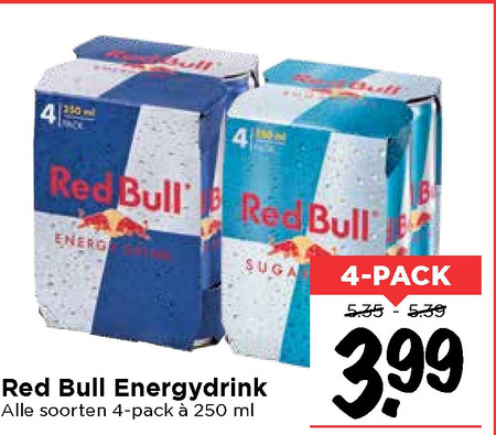 Red Bull   energiedrank folder aanbieding bij  Vomar - details