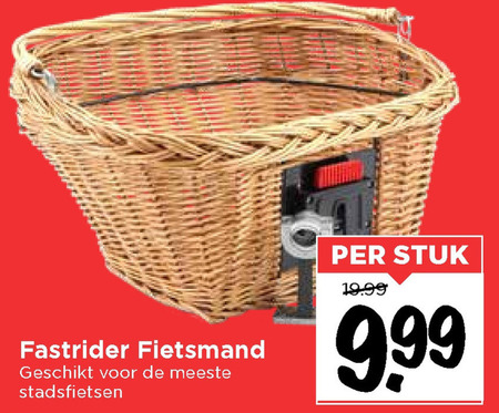 hoe te gebruiken Lach Verbieden fietsmand folder aanbieding bij Vomar - details