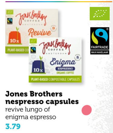 Jones Brothers   koffiecups folder aanbieding bij  Coop - details