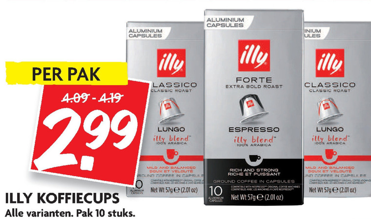 Illy   koffiecups folder aanbieding bij  Dekamarkt - details