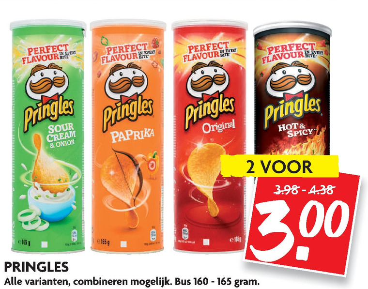 Pringles chips folder aanbieding bij Dekamarkt details