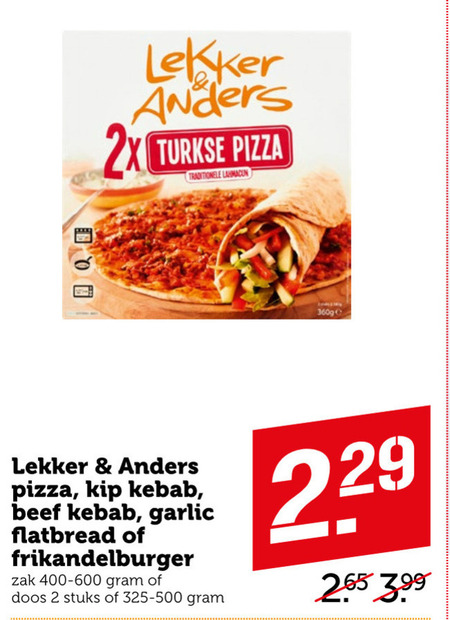 Lekker en Anders   diepvriespizza folder aanbieding bij  Coop - details