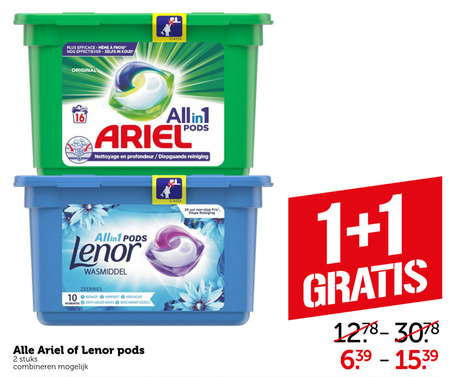 Ariel   wasmiddel folder aanbieding bij  Coop - details