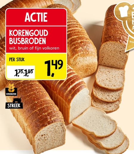 Korengoud   brood folder aanbieding bij  Jan Linders - details