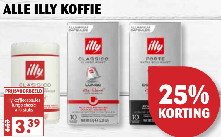 Illy   koffie, koffiebonen folder aanbieding bij  MCD Supermarkt Basis - details