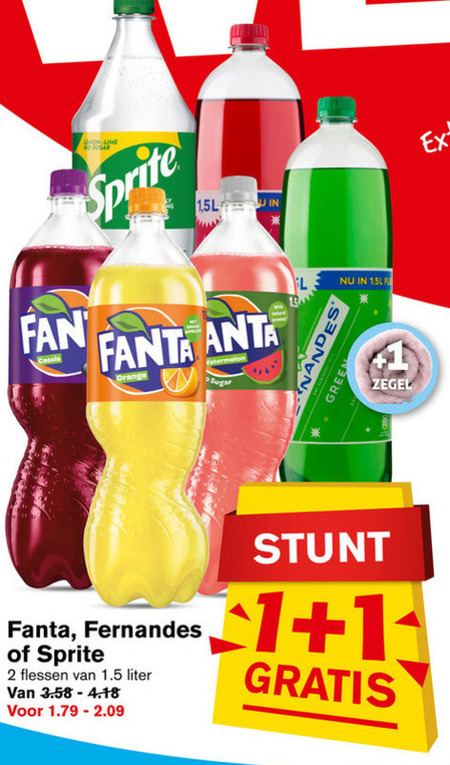 Sprite   frisdrank folder aanbieding bij  Hoogvliet - details