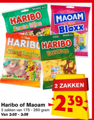 Maoam   snoep folder aanbieding bij  Hoogvliet - details