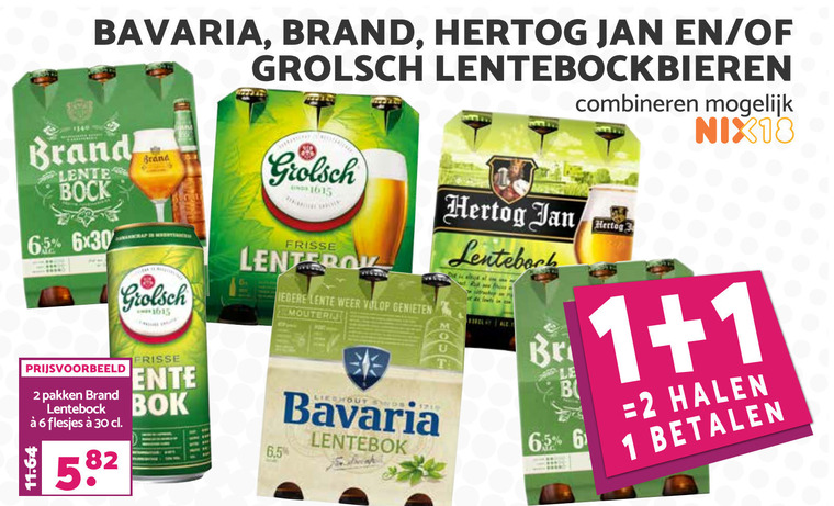 Grolsch   lentebokbier folder aanbieding bij  Boons Markt - details