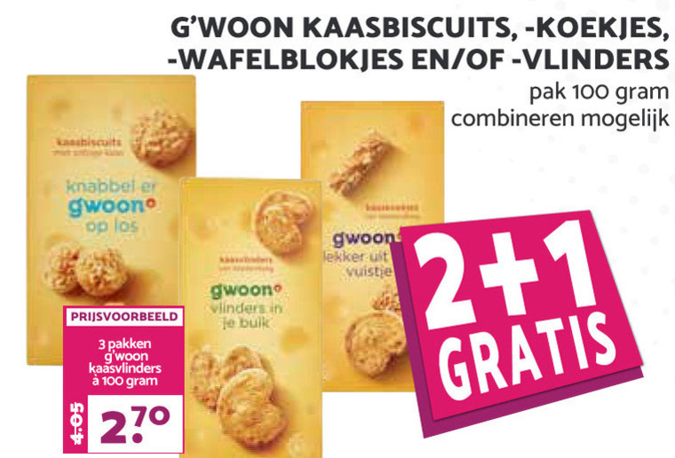 Gwoon   kaaszoutjes folder aanbieding bij  MCD Supermarkt Basis - details