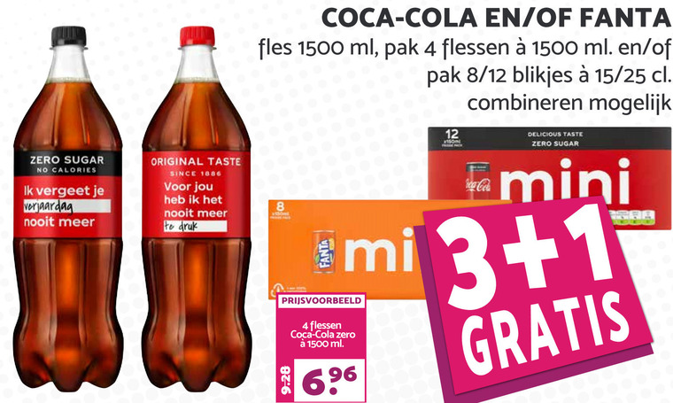 Coca-Cola   frisdrank, cola folder aanbieding bij  MCD Supermarkt Basis - details