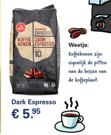 1 De Beste   koffiebonen folder aanbieding bij  Dirk - details