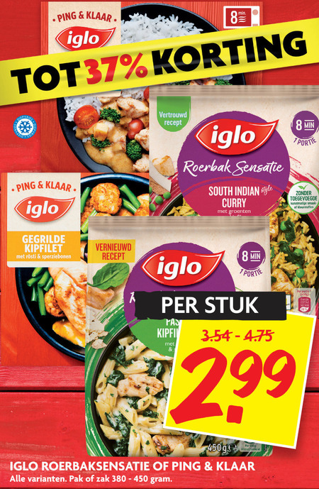 Iglo   diepvriesmaaltijd folder aanbieding bij  Dekamarkt - details