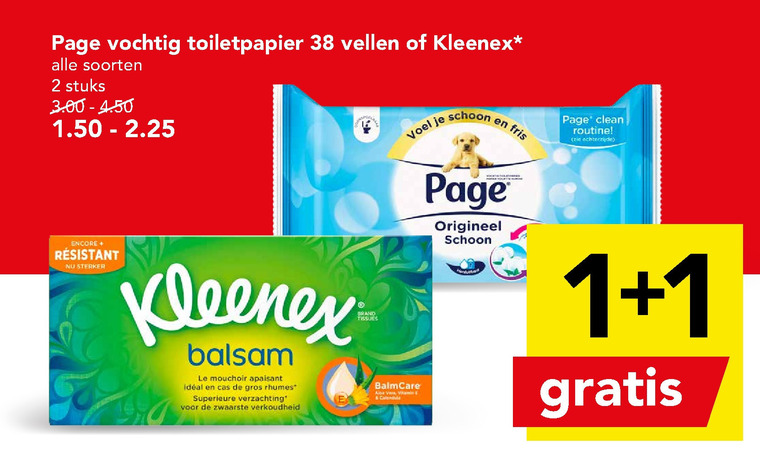 Page   tissue, vochtig toiletpapier folder aanbieding bij  Deen - details