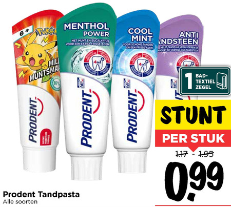 Prodent   tandpasta folder aanbieding bij  Vomar - details