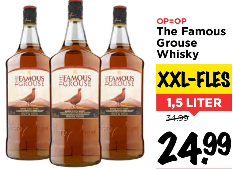 Famous Grouse   whisky folder aanbieding bij  Vomar - details