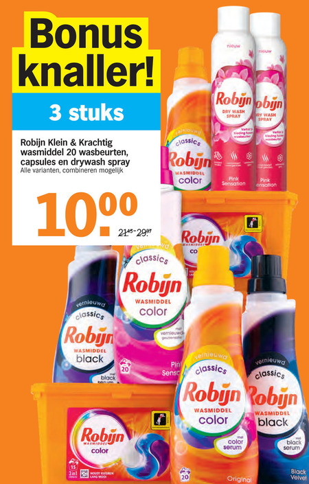 Robijn   wasmiddel folder aanbieding bij  Albert Heijn - details