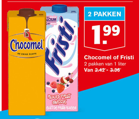 Chocomel   drinkyoghurt, chocolademelk folder aanbieding bij  Hoogvliet - details