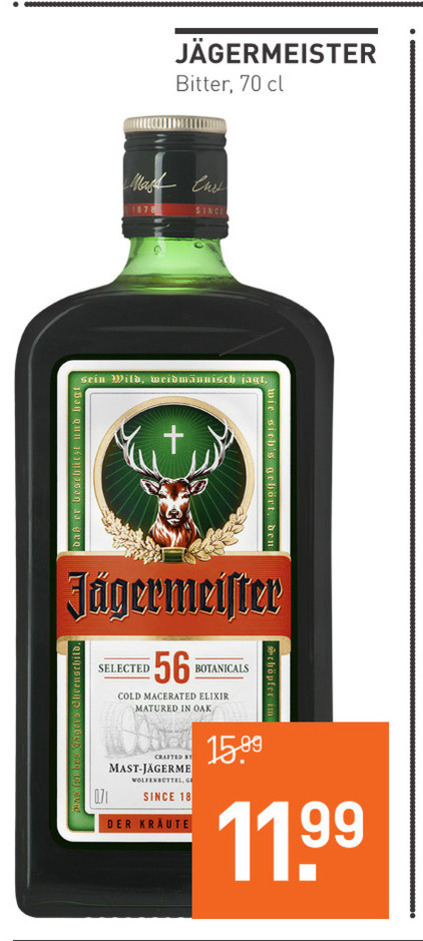 Jagermeister   kruidenbitter folder aanbieding bij  Gall & Gall - details