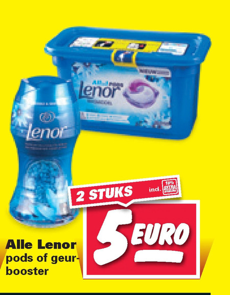 Lenor   wasmiddel, wasverzachter folder aanbieding bij  Nettorama - details