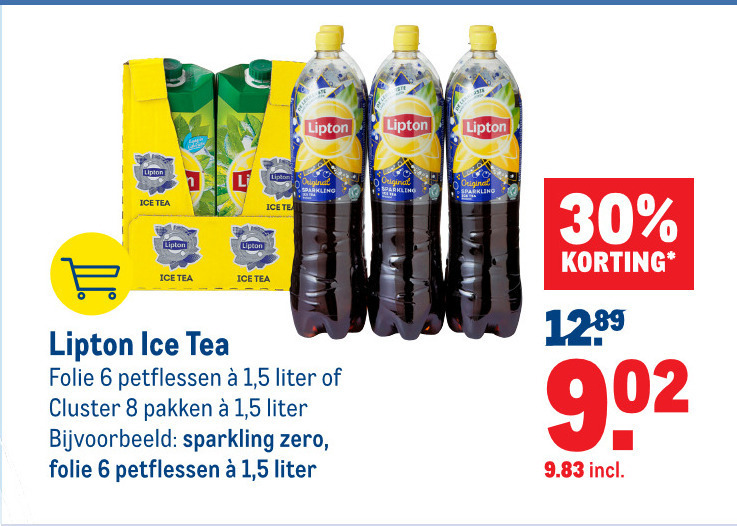 Lipton   ice tea folder aanbieding bij  Makro - details