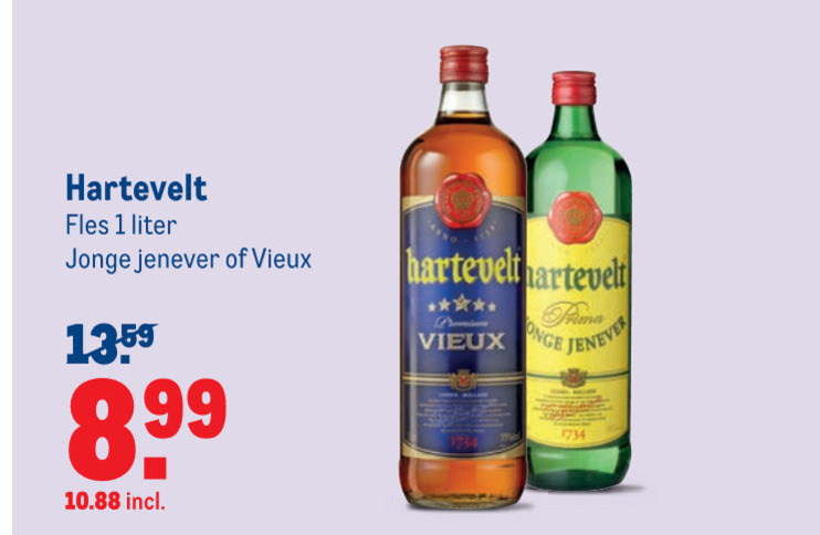 Hartevelt   jenever, vieux folder aanbieding bij  Makro - details