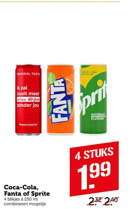 Sprite   cola, frisdrank folder aanbieding bij  Coop - details