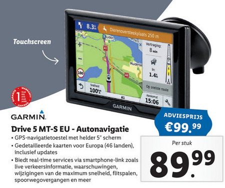 Harnas Vaardig basketbal Garmin auto navigatie folder aanbieding bij Lidl - details