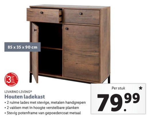 Livarno   ladekast folder aanbieding bij  Lidl - details