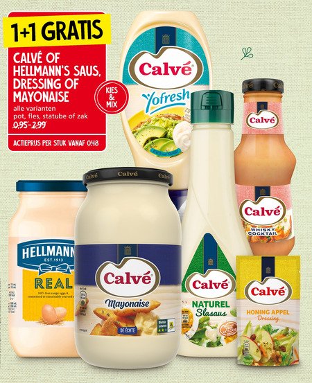 Hellmans   dressing, snacksaus folder aanbieding bij  Jan Linders - details