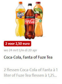 Fanta   frisdrank, ice tea folder aanbieding bij  Jumbo - details