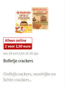 Bolletje   crackers folder aanbieding bij  Jumbo - details